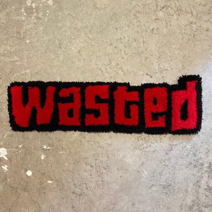 WASTED Keyboard Hand Tufted Rug