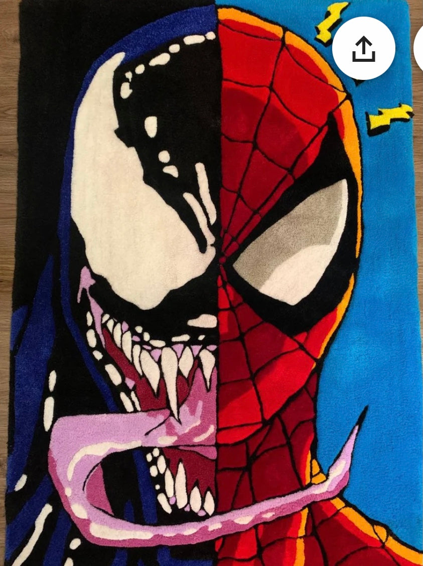 Spidy-Venom Hand Tufted Rug